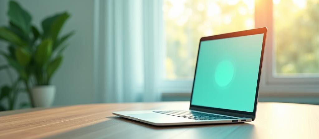 A serene and secure digital environmental concept representing data protection